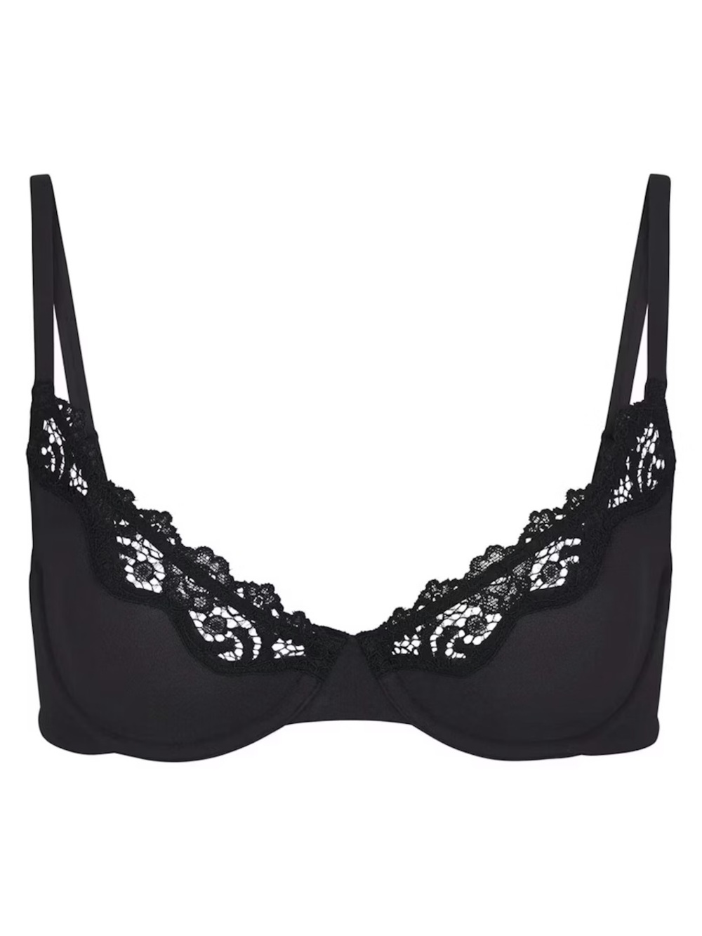 Skims Set Black Lace Underwire Bra and Thong - Women Intimates & Sleepwear